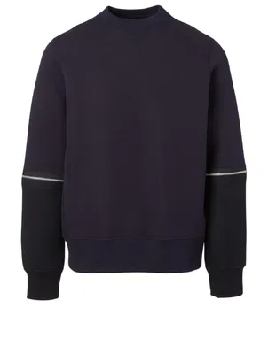 Sweatshirt With Zip Sleeves