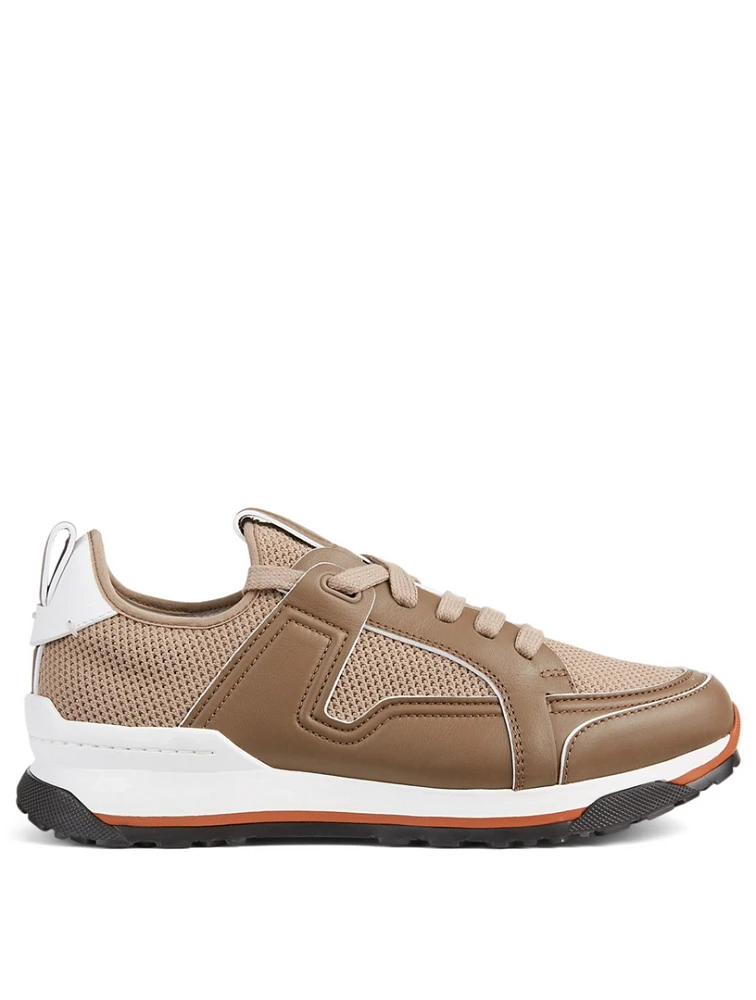 Siracusa Leather And Mesh Sneakers