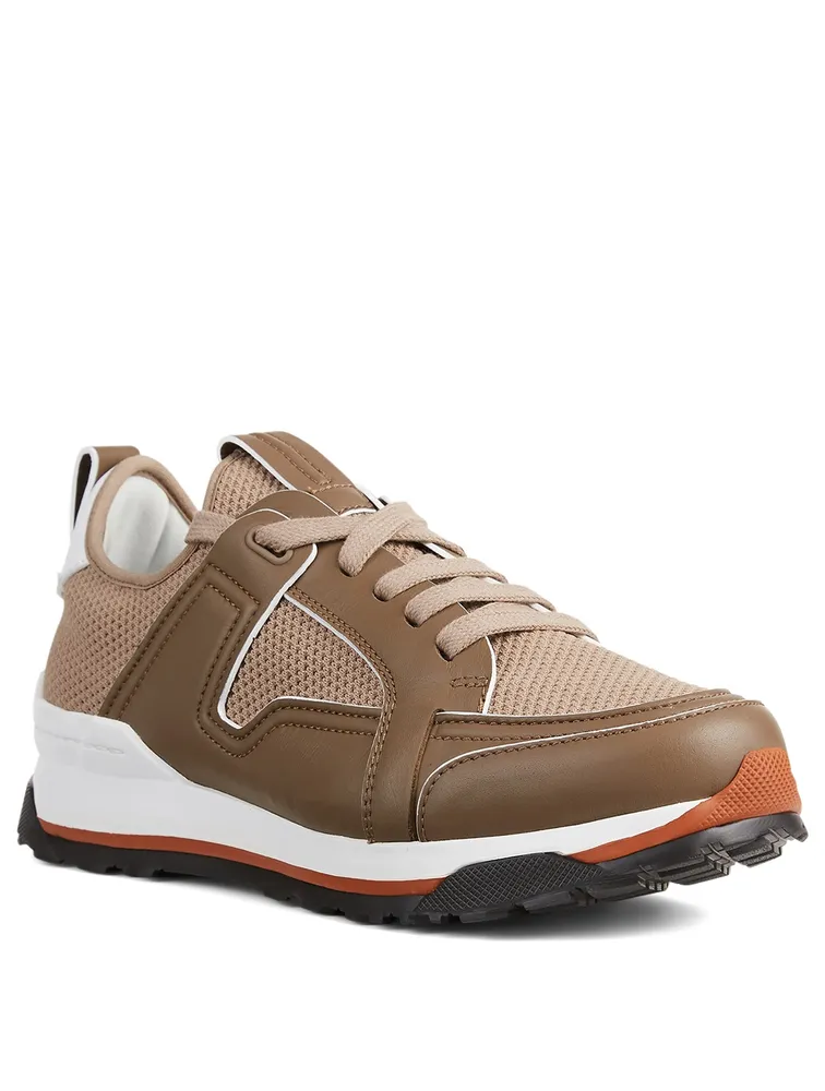 Siracusa Leather And Mesh Sneakers