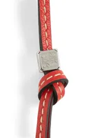 Leather Strap With Anagram Charm