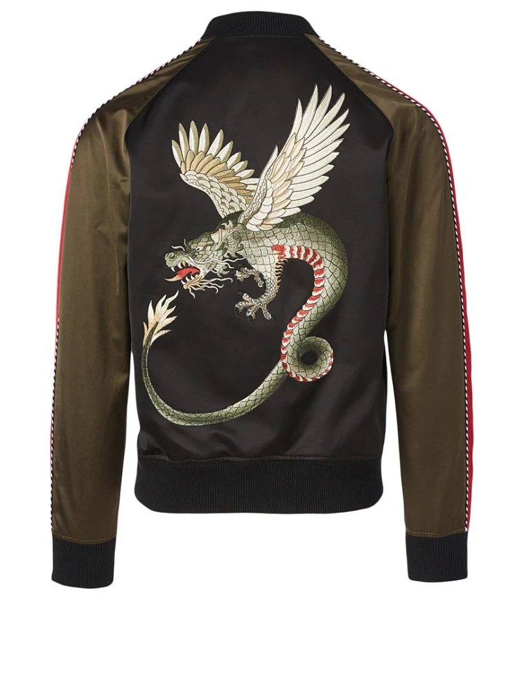 Cotton-Blend Bomber Jacket With Logo