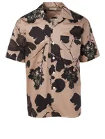 Cotton Short-Sleeve Shirt Floral Print