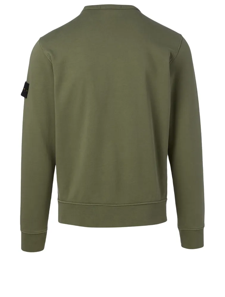 Cotton Sweatshirt With Zip Pocket