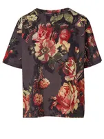 Hoydu Cotton T-Shirt Floral Print