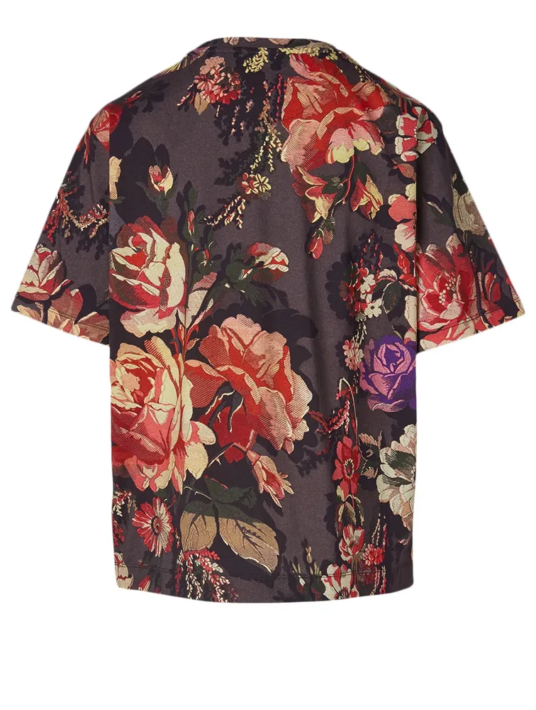 Hoydu Cotton T-Shirt Floral Print