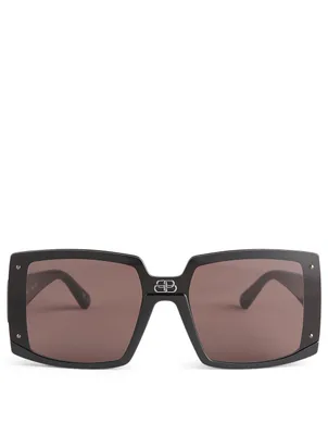 Shield Square Oversized Sunglasses