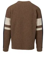Wool-Blend Ribbed Sweater