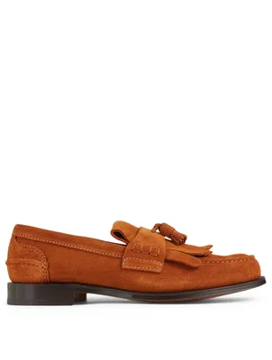 Oreham Suede Fringed Loafers