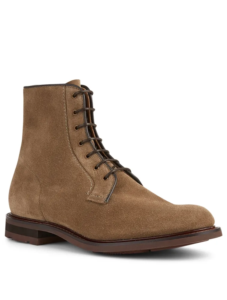 Bowers Suede Lace-Up Ankle Boots