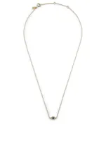 14K Gold Evil Eye Choker Necklace With Diamonds