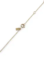 14K Gold Evil Eye Choker Necklace With Diamonds