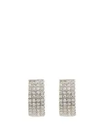 Jumbo 14K Gold Huggie Earrings With Diamonds