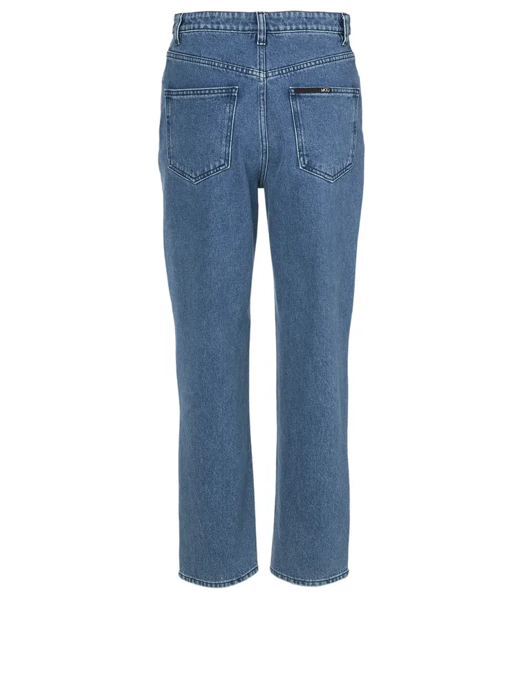 Ren Contrast High-Waisted Jeans