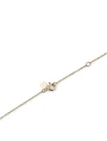 14K Gold White Topaz Heart Necklace With Diamonds