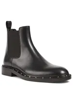 Rockstud Leather Chelsea Boots