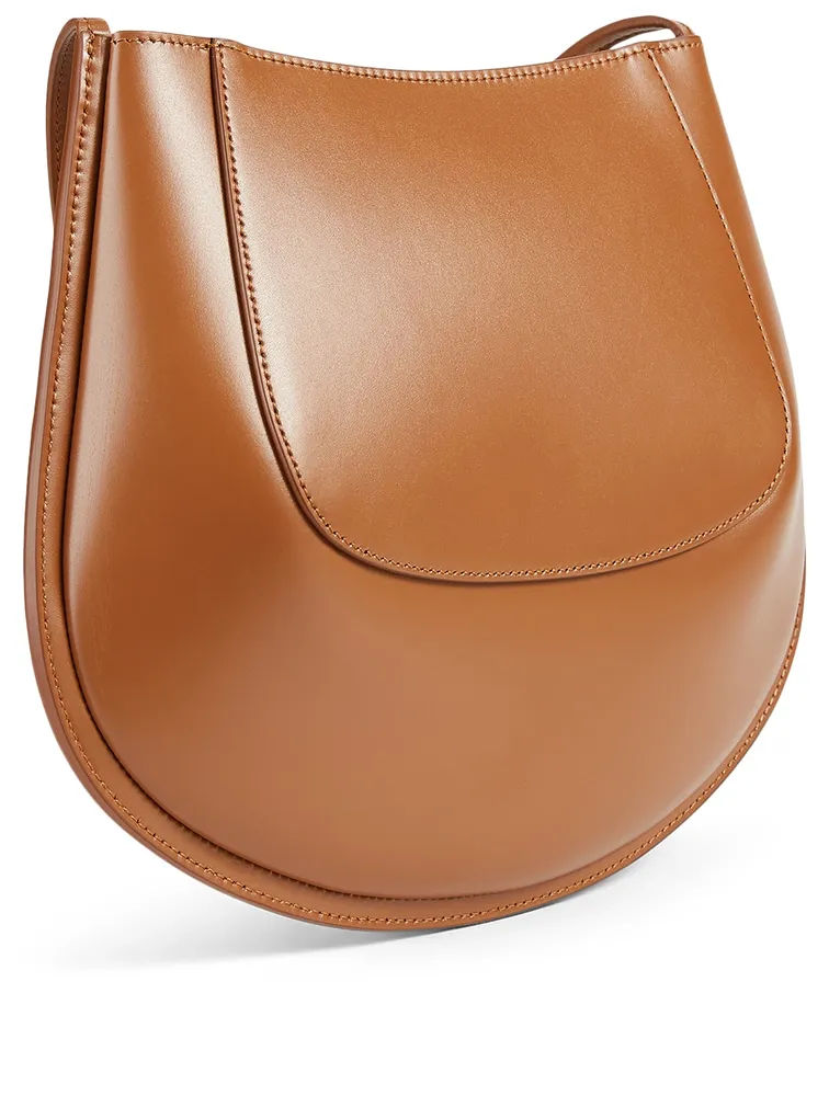 Small Crescent Leather Bag