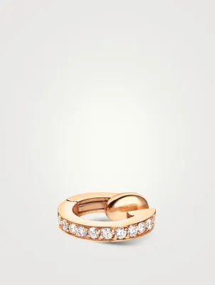 Berbère 18K Pink Gold Ear Cuff With Diamonds