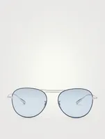 Cade Round Aviator Sunglasses