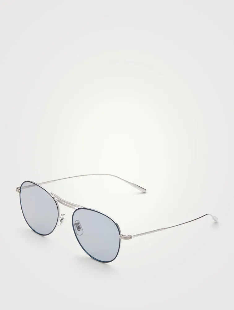 Cade Round Aviator Sunglasses