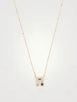 Antifer 18K Rose Gold Pendant Necklace With Diamonds