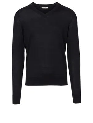 Igor Silk And Cotton V-Neck Sweater