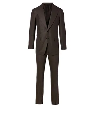 Shelton Wool And Silk Two-Piece Suit