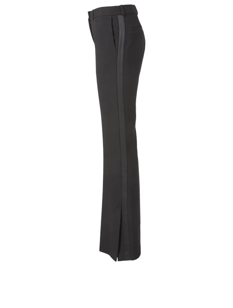 Victoria Tuxedo Pants With Split Hem