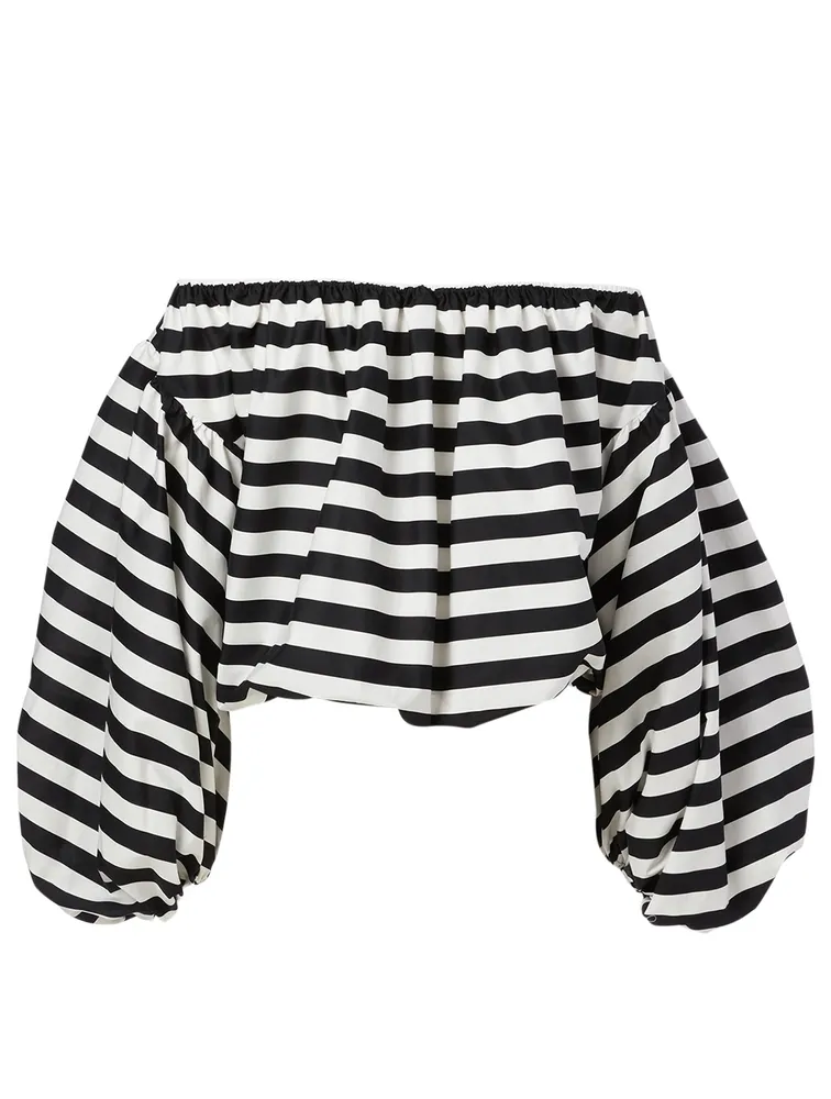 Andros Off-The-Shoulder Top Striped Print