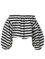 Andros Off-The-Shoulder Top Striped Print