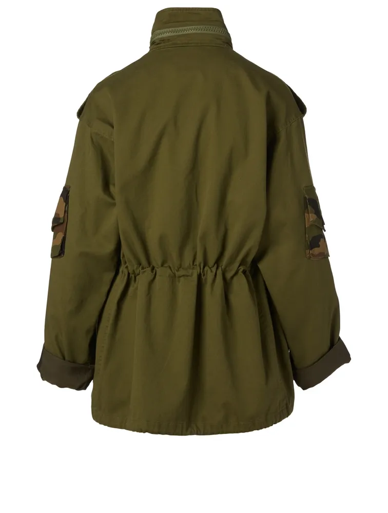 Surplus Cotton Jacket Camo Print