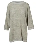 Organic Linen Melange Roundneck Tunic