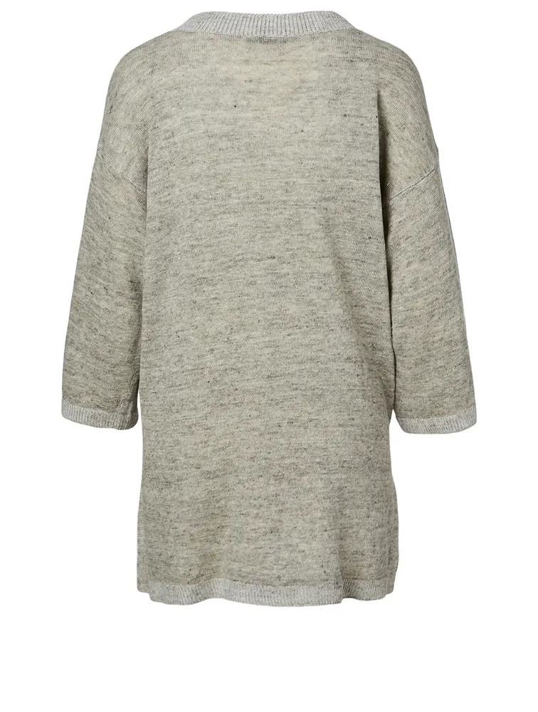 Organic Linen Melange Roundneck Tunic