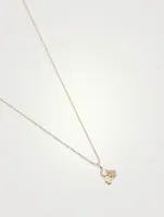 14K Gold Luck And Protection Necklace With Diamonds