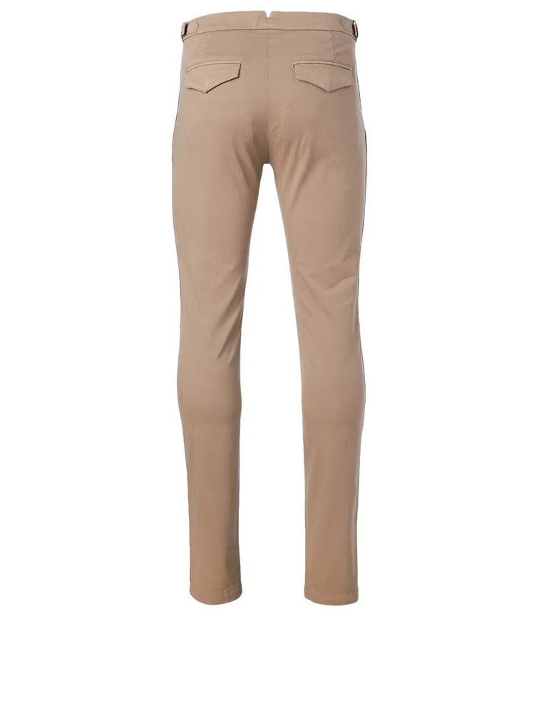 Cotton stretch pants