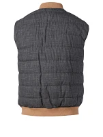 Wool-Blend Quilted Vest