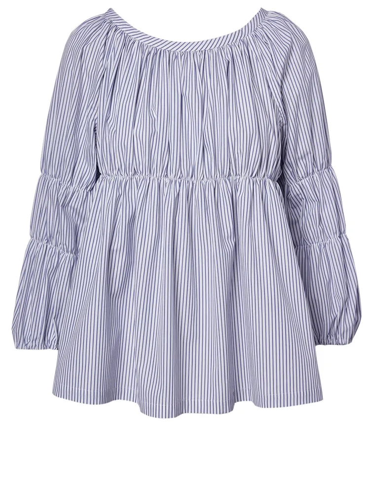 Cotton Empire Top Striped Print