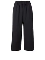 Wool Straight-Leg Pants