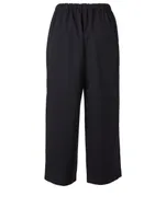 Wool Straight-Leg Pants