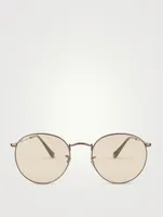 Round Metal Sunglasses Glasses