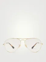 Aviator Optical Glasses With Blue Light Lenses