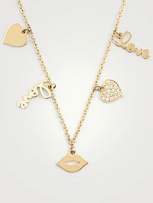 14K Gold Charm Necklace