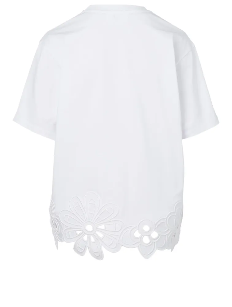 Cotton T-Shirt With Embroidery