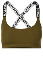 Logo Band Sports Bra