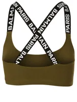 Logo Band Sports Bra