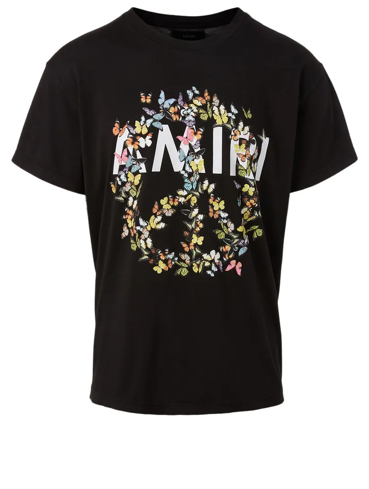 Peace Butterfly Cotton T-Shirt