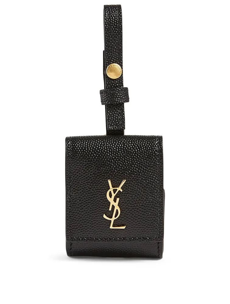 YSL Monogram Leather Airpods Case