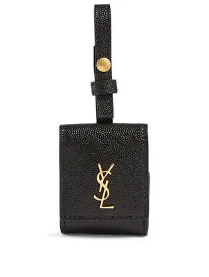 YSL Monogram Leather Airpods Case