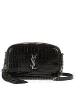 Mini Lou Croc-Embossed Leather Bag