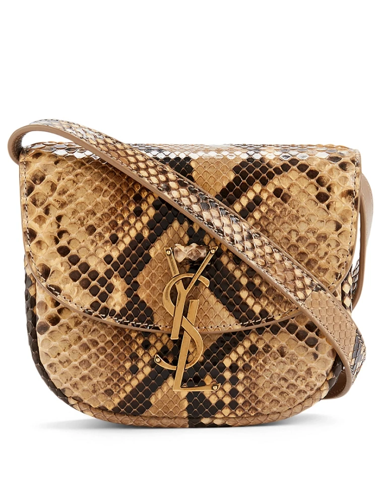 Small Kaia YSL Monogram Python Crossbody Bag