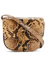 Small Kaia YSL Monogram Python Crossbody Bag